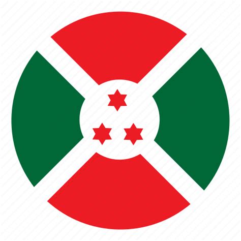 Africa Burundi Color Country Flag Nation Round Icon Download On