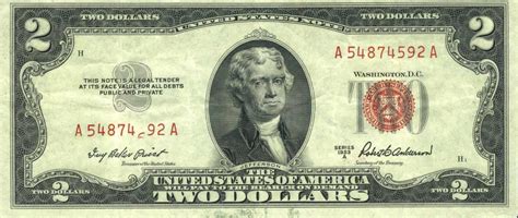 Two dollar: описание купюры