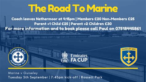 2324 Away Fan Guide Marine Guiseley Afc