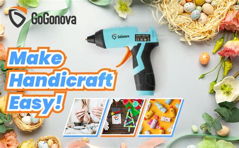 Gogonova S Fast Preheating Cordless Hot Glue Gun With Ah Built In Battery Smart Power Off