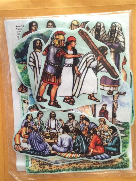And Resurrection Of Jesus Felt Figures Flannel Board Bible Stories