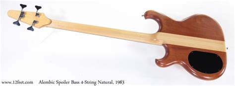 Alembic Spoiler Bass 4 String Natural 1983 The Twelfth Fret