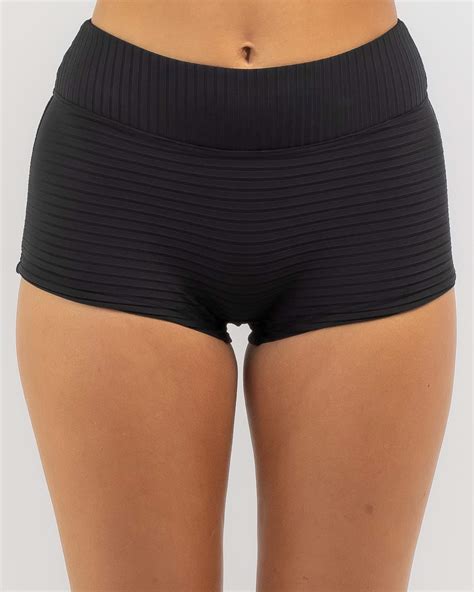 Shop Rip Curl Premium Surf Shortie Bikini Bottom In Black Fast Shipping Easy Returns City