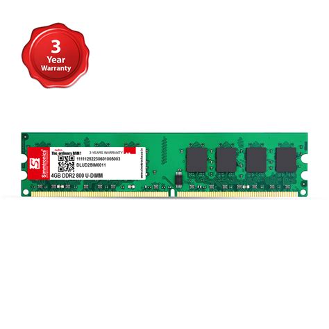 4GB DDR2 DESKTOP RAM 800MHz - Simmtronics