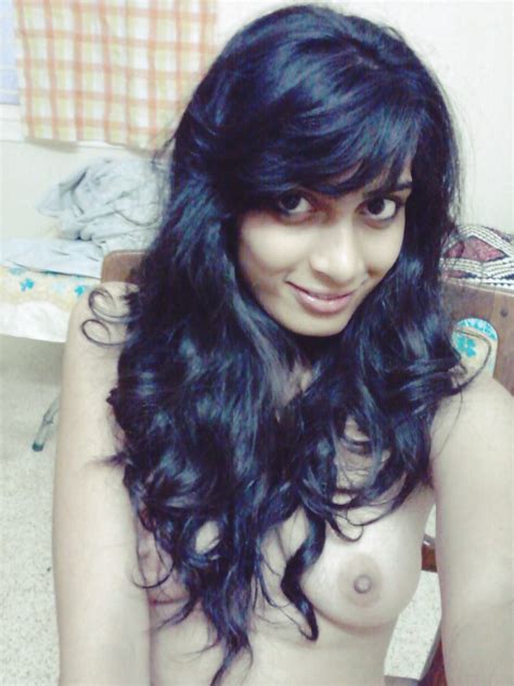 Desi Babe Pressing Her Natural Tits Taking Her Nude Photos Indian Sex Photos