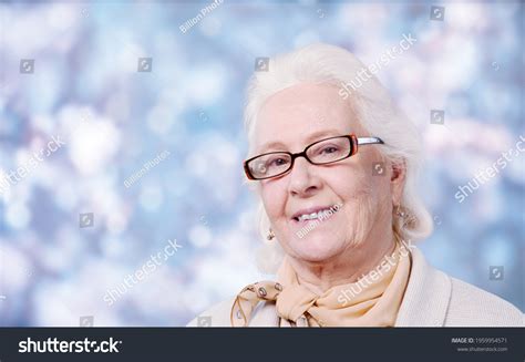Smiling Beautiful Mature Woman Standing Posing Stock Photo Shutterstock