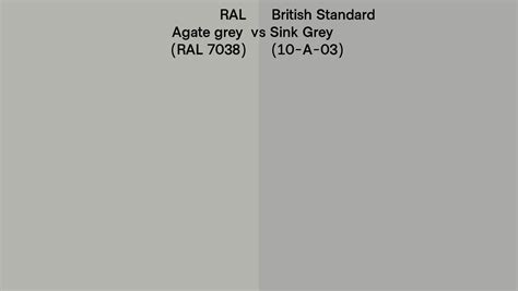 RAL Agate Grey RAL 7038 Vs British Standard Sink Grey 10 A 03 Side