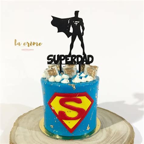 Cake Decoration Super Dad Happy Birthday Father S Day For Dad Black