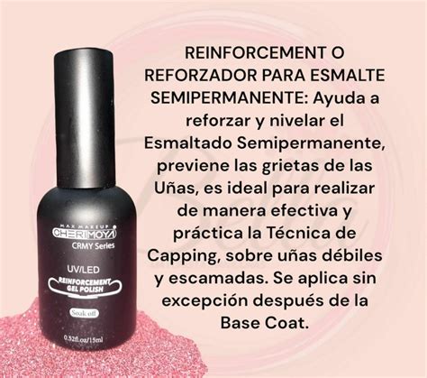 Kapping Transparente Gel Polish Reinforcement Cherimoya Ml