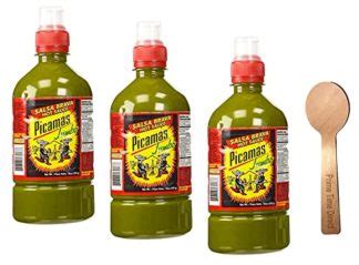 Picamas Hot Sauce Jumbo 19 Oz Pack Of 3 Bundle With PrimeTime Direct Spoon In A PTD Sealed Bag