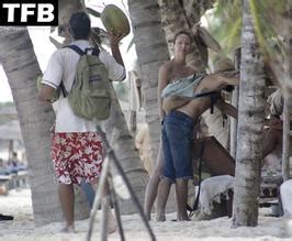 Stacy Keibler Sexy Seen Wearing A Bikini At The Beach In Tulum AZNude