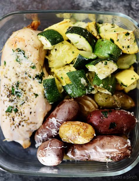 Sheet Pan Parmesan Chicken And Vegetables Recipe Add A Pinch