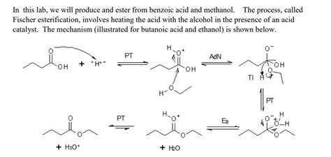 Solved Write the overall reaction for our esterification | Chegg.com