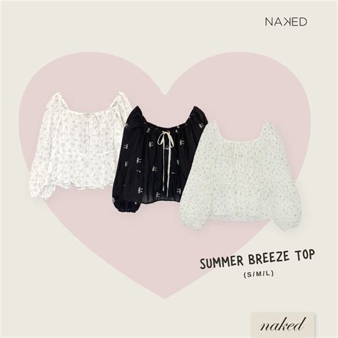 Áo dài tay hoa nhí nơ ngực NAKED by V Summer Breeze Top Shopee Việt Nam