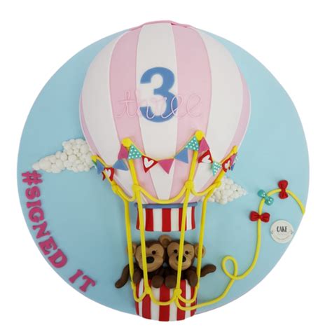 D Hot Air Balloon Cake Cake Social