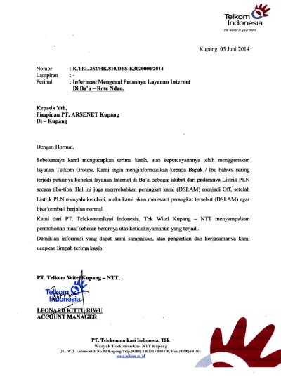 Detail Contoh Surat Pemutusan Jaringan Internet Koleksi Nomer 25