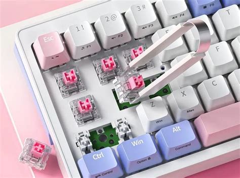 Bàn phím cơ Zifriend ZA68 Pro Time Machine Hot Swap màu xanh nShop Game Hobby