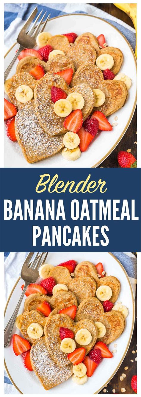 Easy Blender Banana Oatmeal Pancakes No Butter No Sugar No Flour