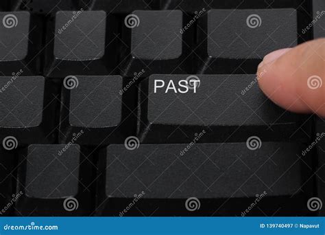 Past Button On A Computer Keyboard Stock Image Image Of Keyboard