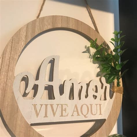 Placa Decorativa Amor Vive Aqui Comprar Em Ellegria