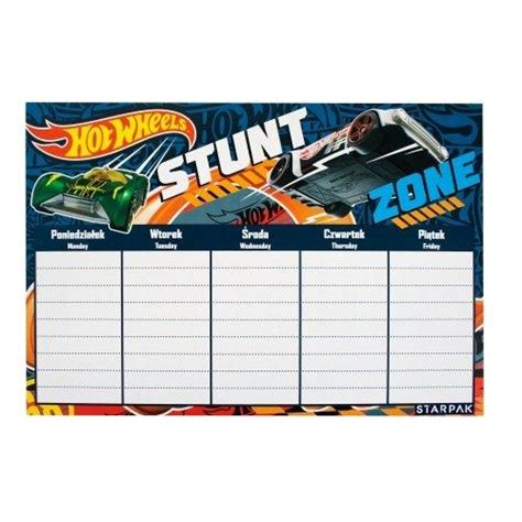 Starpak Hot Wheels versenyautós órarend Iskolatáskawebshop