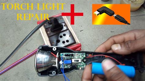 Upgrade Led Flashlight Torch Led Fix Repair Rechargeable Led