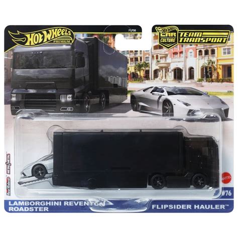 Hot Wheels Premium Team Transport Autos Lamborghini Reventon Roadster M Flipside Hauler 1 64 Set