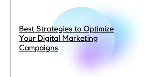 Optimize Your Digital Marketing Campaigns: Best Strategies for Success | Medium