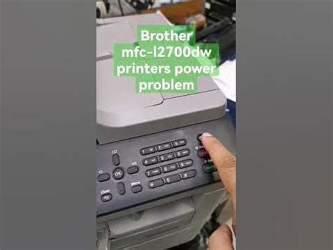 Brother mfc-l2700dw printers power problem #brotherprinterrepair #