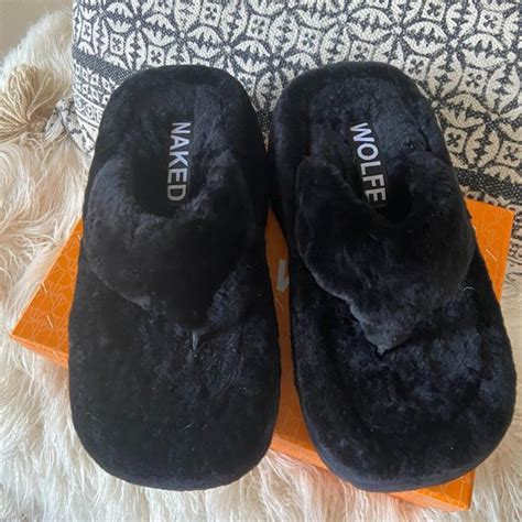 Naked Wolfe Shoes Naked Wolfe Willow Shearling Platform Shoe Slides