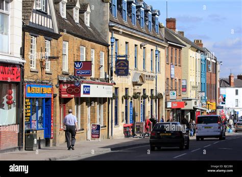 banbury town centre high street oxfordshire england uk gb Stock Photo