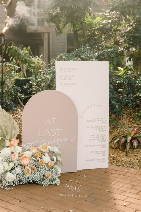 Neutral Wedding Signs Andi Mejia Co