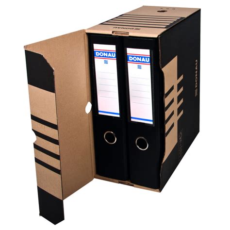 Бокс для архивации документов Donau, 155 мм, коричневый (7663301PL-02 ...