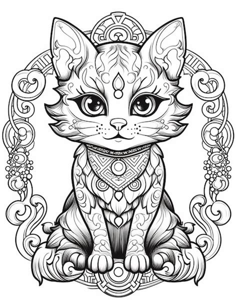 Images De Coloriages Chats Pour Adultes Téléchargement Gratuit Sur