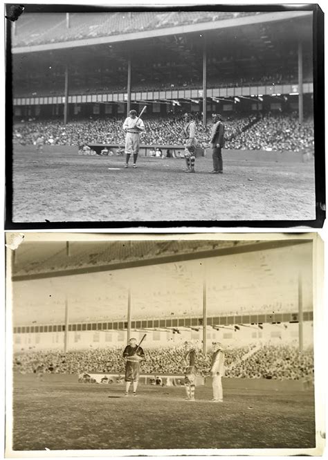 Circa Babe Ruth At The Plate Original Film Negative