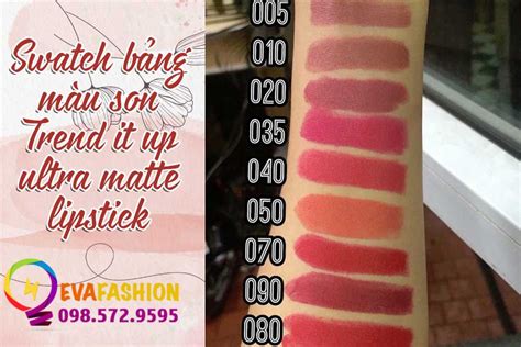 Review Swatch B Ng Son Trend It Up Ultra Matte Lipstick Si U Hot