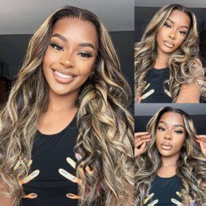 Balayage Honey Blonde Highlight X X Lace Glueless Wig Body Wave Hd