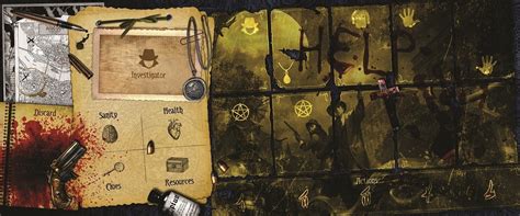 Playmat Arkham Horror Card Game Alquimistas Dos Jogos