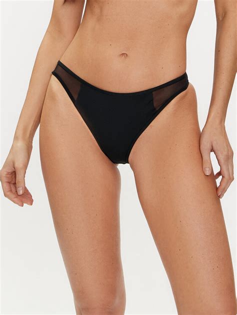 Calvin Klein Swimwear Dół od bikini KW0KW02329 Czarny Modivo pl