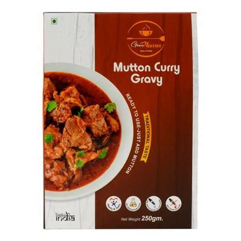 GravyMatter Mutton Curry Gravy Paste 250g Pack Room Temperature