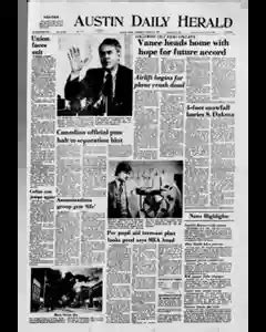 Austin Daily Herald Newspaper Archives, Mar 31, 1977, p. 1