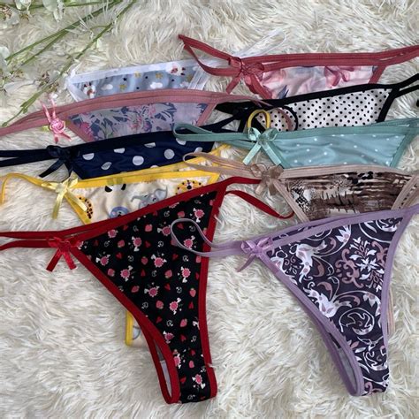 Kit Calcinha Tanga Lingerie Meio Fio Uma Tira Promo O Pre O De F Brica Shopee Brasil