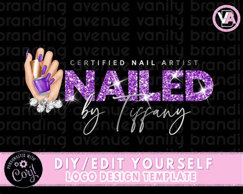 Nail Tech Logo Nails Logo Nail Artist Logo Nail Technician Logo