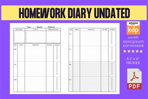 Homework Diary