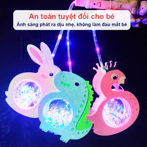 Đèn lồng trung thu phát sáng hình thú Baby S Lồng đèn trung thu nhiều màu sắc cho bé hot trend