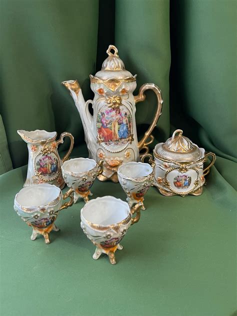 Винтаж: Germany . Lusterware Кофейный сервис на 4 персоны В5 купить в ...