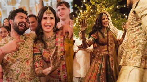 After Haldi Pictures Katrina Kaif Vicky Kaushals Photos Dancing