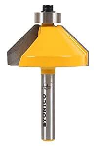 Yonico Chamfer Router Bits Edge Forming Degree Inch Shank Q