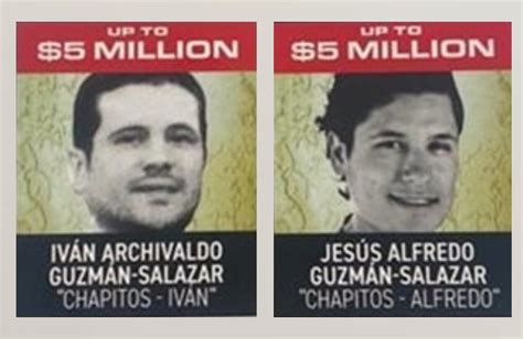 Los Chapitos Hijos De “el Chapo” Por Los Que La Dea Ofrece Recompensa