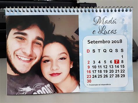 Calendário de Mesa Família Elo7 Produtos Especiais